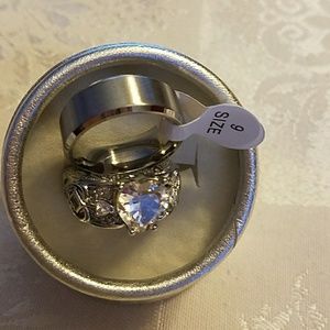 Wedding/Anniversary  Ring Silver, sz 6